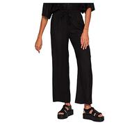 Vila Pantaloni Donna, Nero, 46