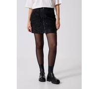 Vila - Vipulina Rw Coated Zip Short Skirt Nero - Abbigliamento 36 Nero