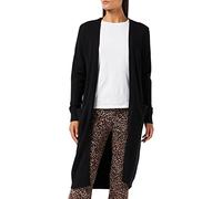 Vila Viril L/S Cardigan Lungo da Donna, Nero (Black), L
