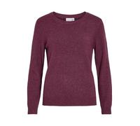 Vila Viril O-Neck L/S Knit Top-Noos, Fig, XL Donna