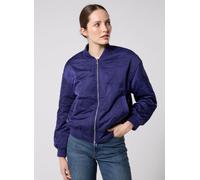 Vila - Vishona L/S Emb. Bomber Jacket Blu - Abbigliamento 34 Blu