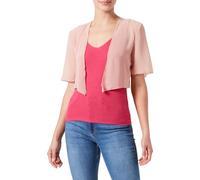 Vila Visoia Bolero 2/4 Sleeve BM/Dc Camicia da Donna, Misty Rose, 40