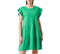 Vila Visummer S/S Dress /2 Vestito, Verde-Fern Green, M Donna
