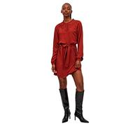Vila Visuvita L/S Lace Dress/su-Noos Vestito, Rosso Mattone, 48 Donna