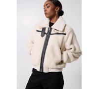 Vila - Vitedina L/S Bomber Teddy Jacket Bianco - Abbigliamento 38 Bianco