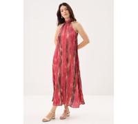 Vila - Vivaia Halterneck S/L Ankle Dress/Dc Rosa - Abbigliamento 38 Rosa