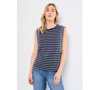 Vila - VIVERIANA O-NECK S/L TOP Blu - Abbigliamento M Blu
