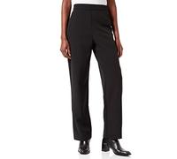 Vila Viwilda AVA HW Pantaloni Larghi-Noos, Nero, 38 Donna