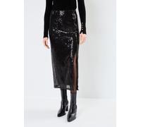 Vila - VIZIKKI MIDI SEQUIN SKIRT/DC Nero - Abbigliamento XS Nero
