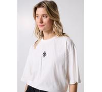 Vila - Viziza Ebba 2/4 Emb T-Shirt Bianco - Abbigliamento M Bianco