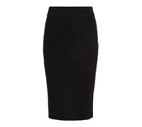 Vila Women's VIRIL Pencil HW Knit Skirt-Noos Rock, Black, L, Nero, L
