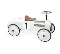 Vilac 1102 - Macchinina cavalcabile in metallo, Crema (Nacré)