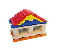 Vilac Batibloc Set di 100 Pezzi in Legno colorato, Multicolore, 100 pièces colorées, 2125