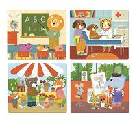 Puzzle in Legno Professioni 4 in 1