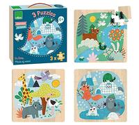 Vilac 8530-Puzzle Animali del Mondo, a Partire da 4 Anni, Multicolore, 8530