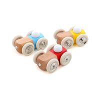 Vilac - Auto in Legno Moit-moit Blu - Modello grande - Giocattolo intergenerazionale - Made in France - Risveglio dei Bambini dai 2 anni - Design unico e colorato