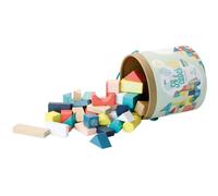 Vilac - Barile di 54 Cubes Sous la Canopée Giocattoli per impilare e Montare, Multicolore (2121)