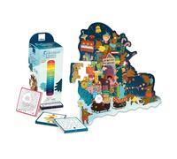 Vilac Calendario dell'Avvento Puzzle Decorazione e regali-1 supporto appendere alla parete + 24 buste di cartone + 48 magneti Giochi di risveglio legno-Giocattolo per bambini dai 3 anni-1225, 1225