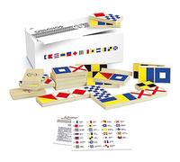 Vilac - Domino - Marina Nazionale - Gioco da tavolo Educativo - Giocattoli in legno - Scoperta di forme e colori - per bambini dai 2 anni