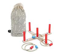 Vilac- Edizione Speciale per i Giochi Olimpici 2024-Gioco di Anelli-Partner Ufficiale Bambini dai 5 Anni-Giocattolo Unico-Made in France, Colore Beige, 240900