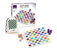 VILAC - Gioco di signore multicolore - Giochi da tavolo - 1 vassoio da gioco in legno multicolore + 40 gettoni in legno - giochi di veglia per bambini in legno - giocattolo per bambini dai 3 anni