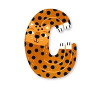 Vilac - Lettre C M, Carlslund Puzzle in Legno, Multicolore (85003)