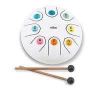 Vilac Lingua Drum-Strumento a percussione in metallo al Suono Zen, concesso in Do Maggiore con Un'Ottava, ideale per introdurre I Bambini alla Musica. Include partizioni e scheda esplicativa, 8379