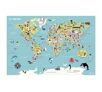 Vilac Mappa del Mondo Magnetica Ingela P.A-A Partire dai 5 anni-7612, Multicolore, 7612