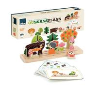VILAC - Oussassplass La foresta - Ingela P.Arrhenius - 9 pezzi in legno + 60 carte da gioco con livelli di difficoltà evolutivi - Giochi di risveglio per bambini in legno - dai 3 anni - 7634
