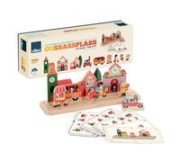 Vilac - Oussassplass La Ville - Ingela P.Arrhenius - 9 Pezzi in Legno + 60 Carte