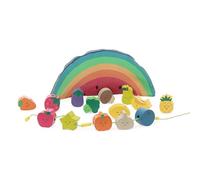 Vilac - Perline in legno, Tutti Frutti-Andy Westface, 7416, multicolore, bambino