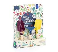 Vilac Piccoli attrezzi da giardiniere-set in legno e metallo per bambini dai 3 anni - Pale, trapiantatore e rastrello-ideale per scoprire il giardinaggio, i cicli di vita delle piante e impollinatori,