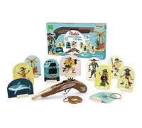 Vilac- Pistolet à élastiques Pirates ASCE da Battaglia, Multicolore, L, 9905