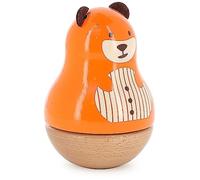 Vilac - Scatola musicale Marcel l'orso - Giocattolo di risveglio e decorazione in legno massiccio - 6 personaggi da collezione - per bambini dalla nascita