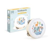 VILAC - Tamburino Gli animali del mondo - Sarah Betz - Giocattolo musicale - 1 tamburello in legno - Giochi di risveglio per bambini in legno - Giocattolo per bambini dai 3 anni - 7112