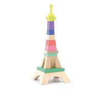 Vilac - Torre in legno Eiffel - Giocattoli creativi ed educativi per bambini - Design unico - Costruzione in Legno - Sviluppo del Coordinamento visivo e manuale - Da 18 Mesi