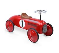 Vilac vintage bici senza pedali auto da corsa in metallo rossa