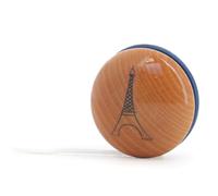 Vilac - Yoyo Torre Eiffel Blu in Legno Massiccio - Collaborazione Ufficiale Torre Eiffel x Vilac - Laccato Blu & Faggio Verniciato - Giocattolo Tradizionale - Idea Regalo Souvenir Parigi dai 5 anni