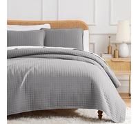 Vilano Springs, set copripiumino oversize di alta qualità, morbido, anti-piega, non sbiadisce e antimacchia, facile da applicare, con 1 set copripiumino e 2 federe, per letto king size, grigio acciaio