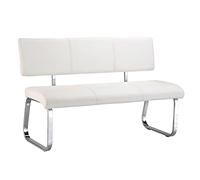 VILAS - Panchina da pranzo a 3 posti, con struttura in metallo, comoda imbottitura, rivestimento in similpelle, ideale per sala da pranzo e cucina, resistente, durevole ed elegante con 3 posti, Ges