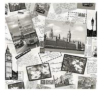 Vilber - Carta da parati digitale su tessuto non tessuto, pvc free, inchiostri ecologici hp latex, collezione British Larghezza speciale 68 cm x 10 m di lunghezza, copertura 6,80 m2, BIGBEN W-01