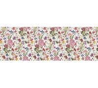 Vilber FLOWER DU 01 78X225 Tappeto Vinile, Combinabile con Set di 2 e 4 Tovagliette in Vinile e Tovagliette resinate tessuto.