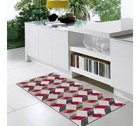 vilber Gran Chef Cubik Tappeto, vinile, rosso, 50 x 120 x 0.2 cm
