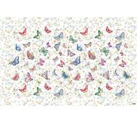 vilber Kids Farfalle Tappeto, vinile, Multicolore, 153 x 200 x 0.2 cm