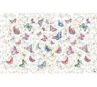 vilber Kids Farfalle Tappeto, vinile, Multicolore, 75 x 120 x 0.2 cm
