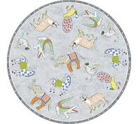 VILBER Kids - Tappeto in vinile per bambini ZIBA colore 50, diametro 78 cm, 2 colori e 5 misure