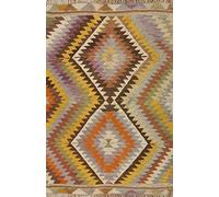 Vilber, Tappeto Vinile, Etnico, Rompi, Corridoio, Cucina, Soggiorno, Casa. Multicolore. Diverse Dimensioni. Dimensioni: 100 x 155 cm. Kilim.3000 01