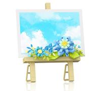 Vilbocr Set di mini bouquet, blocco facile per decorazioni e adesivi per la decorazione della scrivania e messaggi. Flower Building Toys Building Blocks Flower (blu, 357 pezzi)