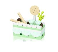 Vilbocr Set di mini giocattoli per dolci, set creativo per la città, accessori per il gioco, riempitivo per uova di Pasqua per bambini (crema pasticcera alla menta 189 pezzi)
