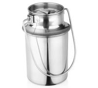 Vilde Bricco per latte con coperchio e pratico manico, 1 l, in acciaio inox, per cucina e casa, robusto, facile da pulire, per